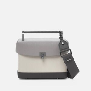 Botkier Lennox Leather Lunchbox In Pewter, Sold Out!